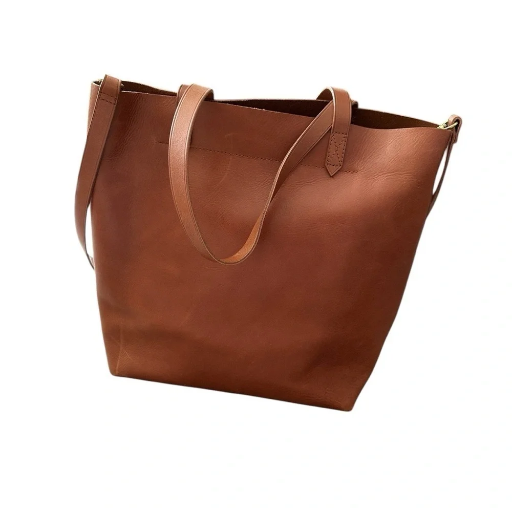 Madewell Leather Transport Tote Cognac - Picture 2 of 7